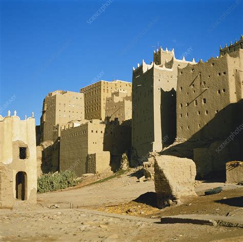 Traditional Houses, Yemen - Stock Image - C012/3259 - Science Photo Library