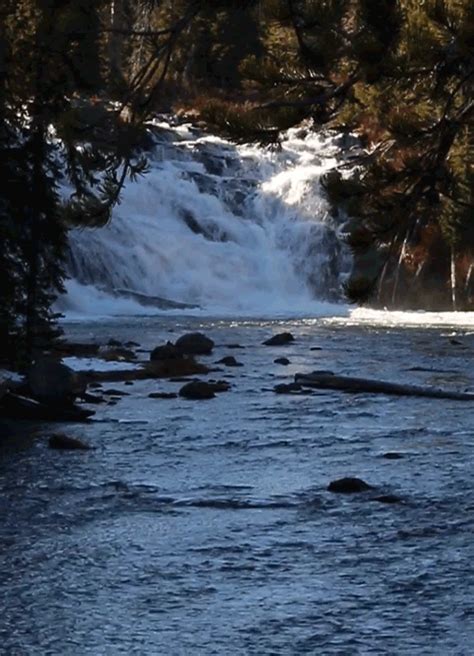 RiverWind-Photography — Lewis Falls, Yellowstone National Park, Wyoming,...