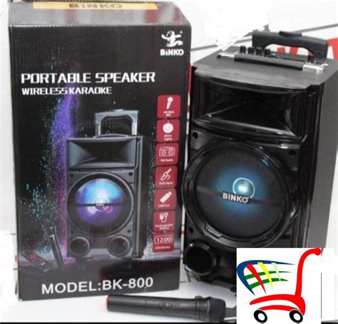 Karaoke zvučnik sa bežičnim mikrofonom blutut led - BK-800 - Karaoke ...