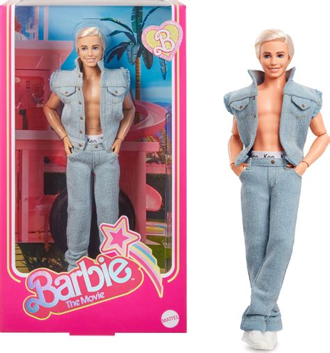 Barbie The Movie Collectible Ken Doll Wearing Denim Matching Set ...