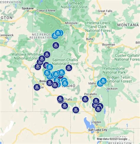 A map of all the must-visit hot springs in Idaho. Includes 52 natural ...