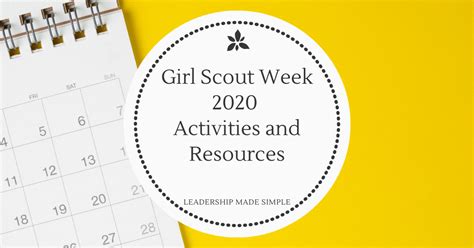 Girl Scout Week activities | Troop Leader