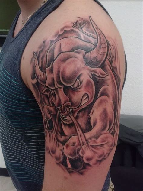 Bull Tattoo Images & Designs | Bull tattoos, Tattoo images, Tattoo designs