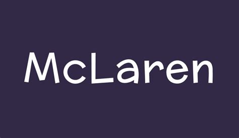 McLaren Font font - Font Tr