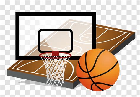 Basketball Court - Cartoon - Vector Material Transparent PNG