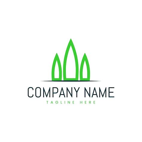 Premium Vector | Green building logo design