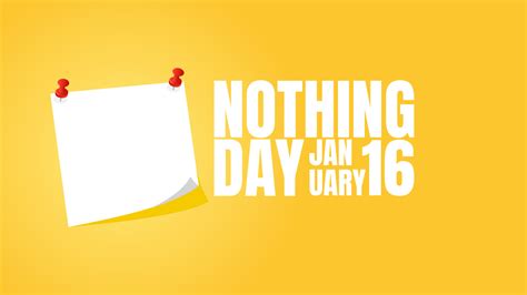 National nothing day stick note paper celebration copy space background ...