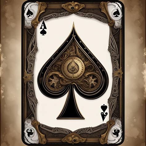 Ace of spades playing card that is almost perfection. - AI Generated ...