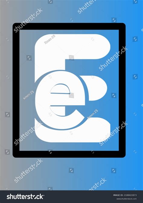 This Illustration Letter E Symbol Stock Illustration 2188422873 ...