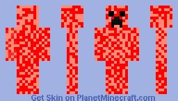 Red Creeper Minecraft Skin