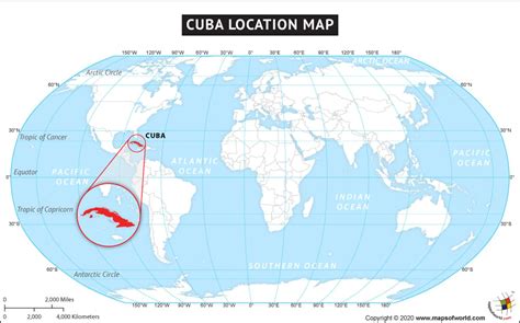 Cuba Location On World Map - Gretna Hildegaard