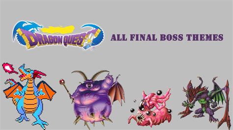 Dragon Quest - All Final Boss Themes - YouTube