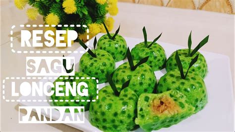 RESEP SAGU LONCENG PANDAN||KUE TRADISONAL - YouTube