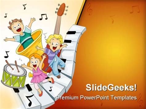 Musical Notes Entertainment PowerPoint Themes And PowerPoint Slides ...