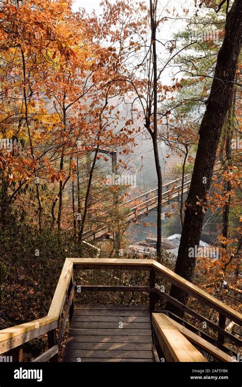 Tallulah gorge suspension bridge hi-res stock photography and images ...