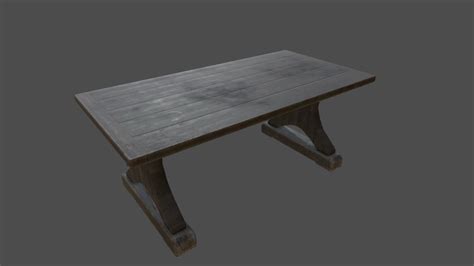 Wooden Table - Download Free 3D model by FlukierJupiter [0dc1c7d] - Sketchfab