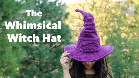 Crochet Tutorial: The Whimsical Witch Hat, Halloween Crochet - YouTube