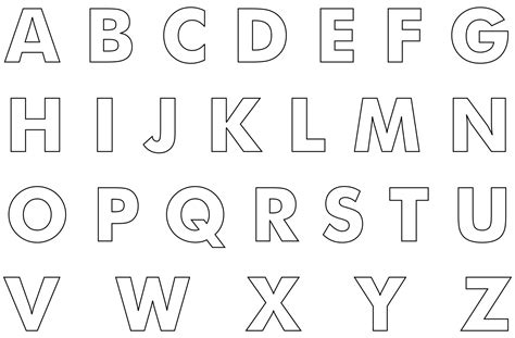 10 Best Free Printable Cut Out Letters - printablee.com