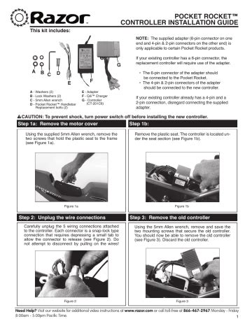 Razor POCKET ROCKET Installation Manual | Manualzz