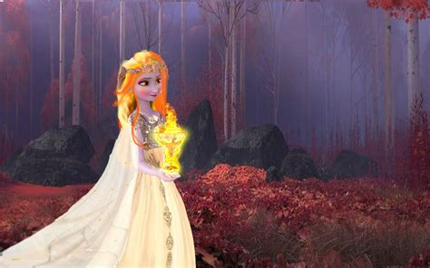 Elsa have fire power by queentaema on DeviantArt