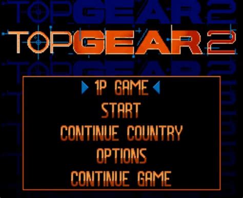 Top Gear 2 - Play Sega GENESIS games online