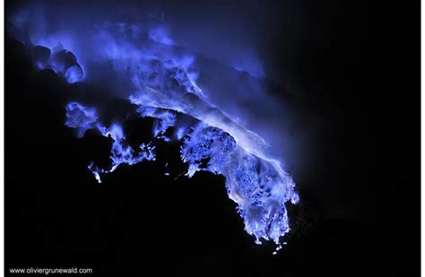 Volcano oozes out blue 'Lava' that's different from normal lava