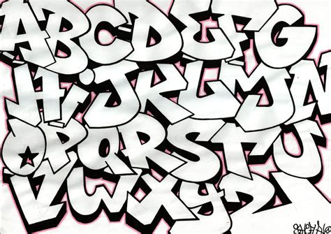 Letters Of The Alphabet In Graffiti Drawing at GetDrawings | Free download