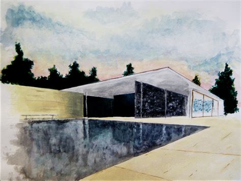 Barcelona Pavilion Drawing