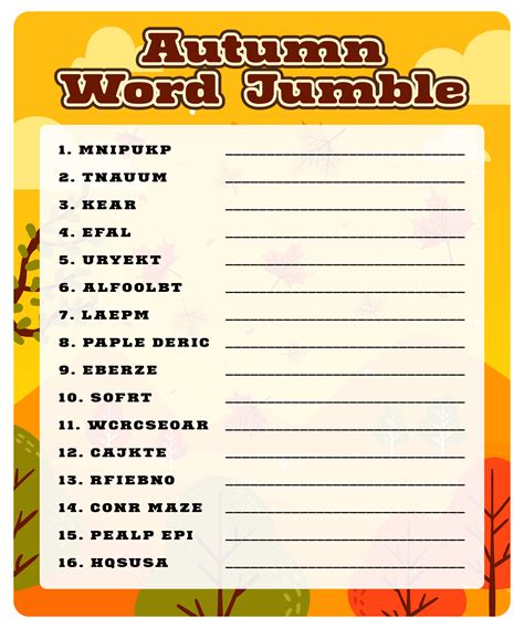 10 Best Printable Jumble Word Puzzles Coping - printablee.com