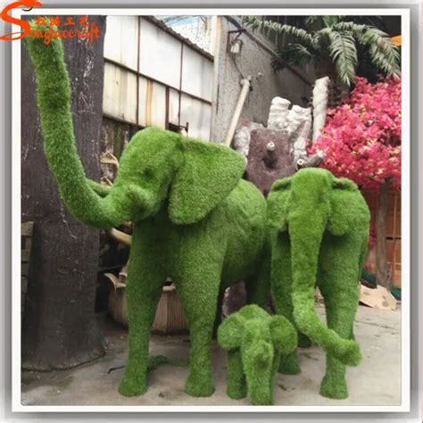 Customized Artificial Animal Sculpture Garden Decoration Green ...