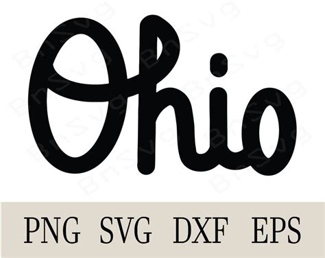 Script Ohio SVG Script Ohio PNG EPS Cut Files Layered - Etsy UK