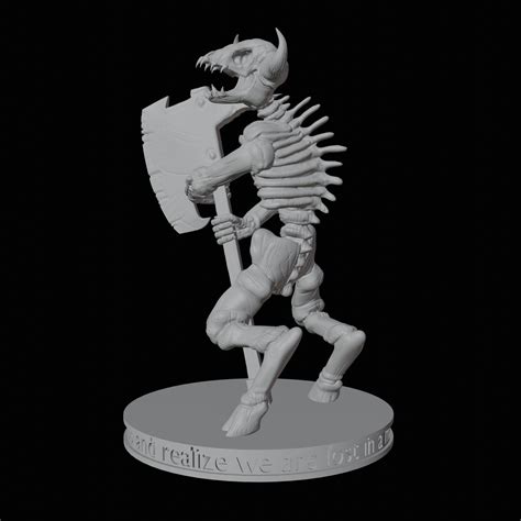 Minotaur Skeleton Miniature Set 3D model 3D printable | CGTrader