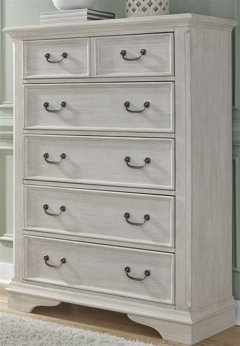 Bayside White 5 Drawer Chest from Liberty | Coleman Furniture