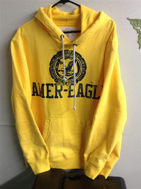 American eagle yellow hoodie - inside edge clothing