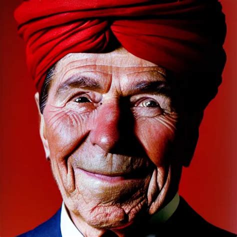 portrait of president ronald reagan as afghan man, | Stable Diffusion | OpenArt