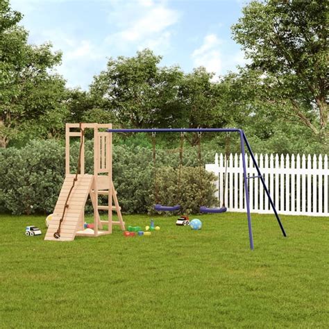 Outdoor Playset Solid Wood - Kids Pretend Toys