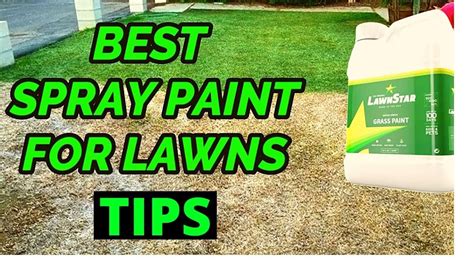 The BEST SPRAY PAINT for LAWNS, Green Grass Paint Sprayer 2021 - YouTube