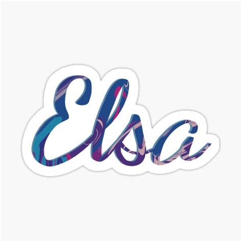 Elsa Name Tag Template