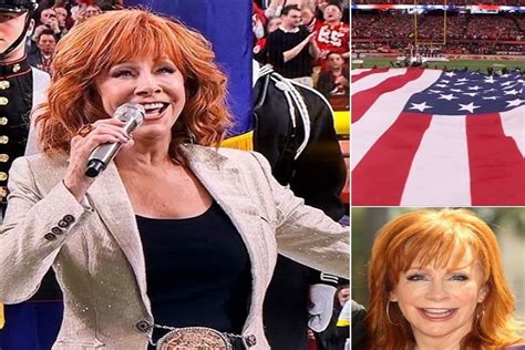 Tears flow as Reba McEntire sings the US National Anthem during Super ...