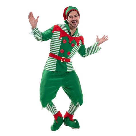 Adult Christmas Happy Elf Costume - LOASP