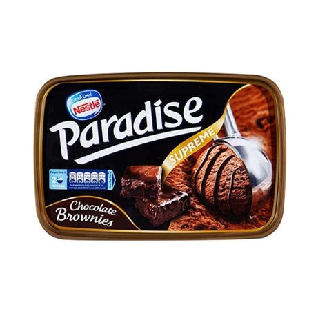 Nestle Paradise Chocolate Brownies Ice Cream - 850 ml price in Egypt | Carrefour Egypt ...