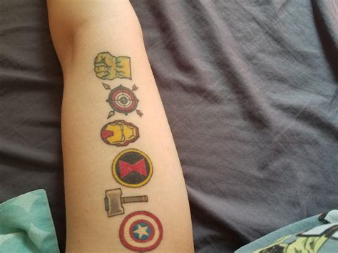 Marvel Avengers Logo Tattoo / 40 Mightiest Marvel Comic Tattoo Designs ...