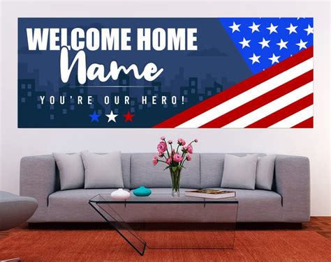 Welcome Home Military Navy Custom Banner Military Homecoming | Etsy