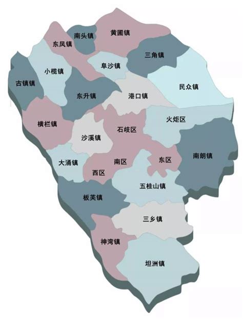 中山市地图各镇全图,中山市各个镇区地图 - 伤感说说吧