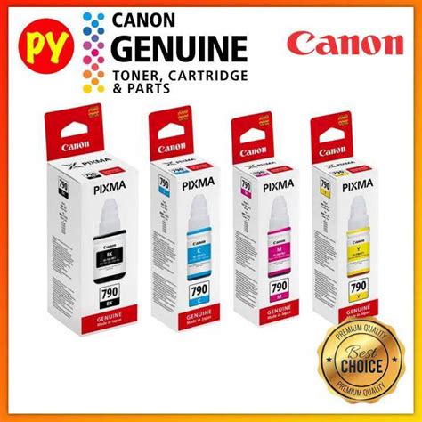 Canon GI-790 Original Bottle Ink (Black, Cyan, Magenta, Set, X2) G1010 G2010 G3010 G4010 | Lazada