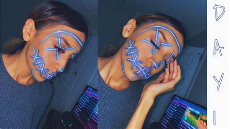 Neon Purge Look | Day 1 Halloween Makeup - YouTube