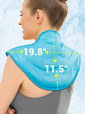 Neck Shoulder Ice Pack, Comfytemp Large Reusable Gel Ice Pack for Neck and Shoulders, Cold Pack ...