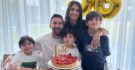 Leo Messi celebra su 36 cumpleaños junto a Antonela y sus hijos