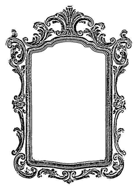 Nini d'Amour: Mirror Mirror Frame - Free vintage clip art