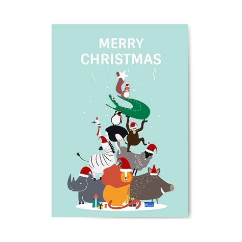 Free Vector | Merry christmas postcard design vector